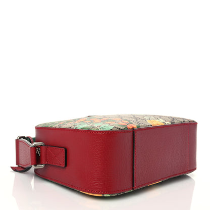 Gucci GG Supreme Monogram Tian Web Camera Bag Beige Multicolor Red 4 of 9