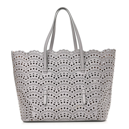 Alaia Lux Calfskin Vienne Wave Mina 32 Bag Perle 3 of 12