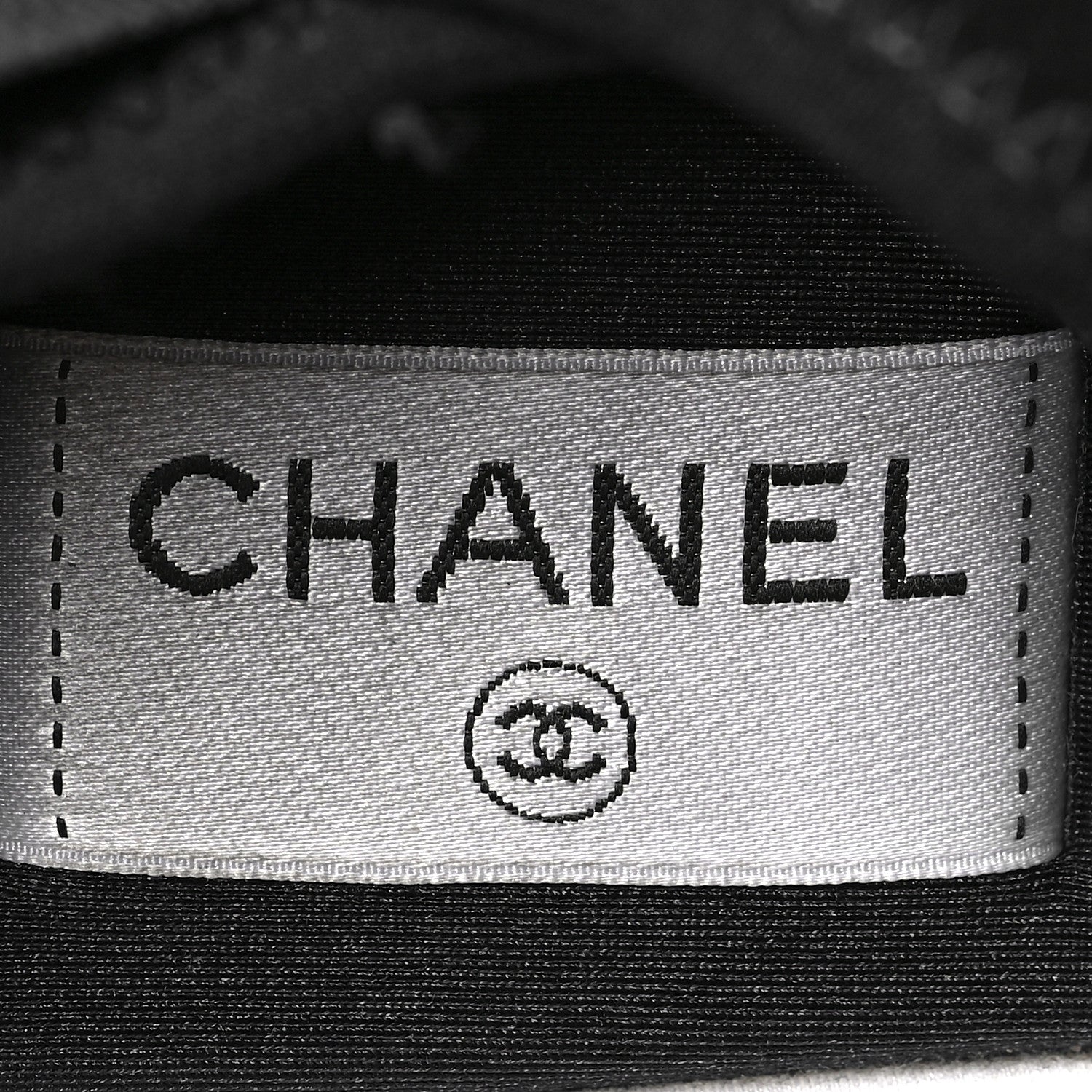 Chanel Suede Calfskin Velvet Grosgrain CC Sneakers 38.5 Black 8 of 8