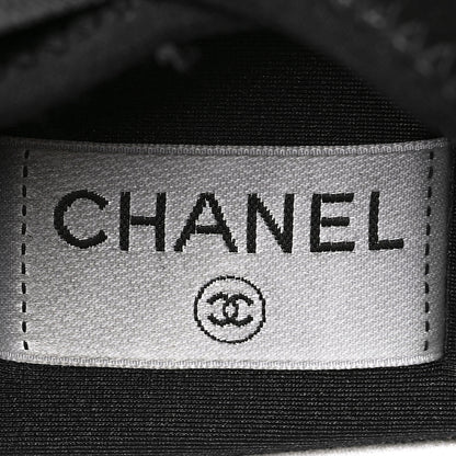 Chanel Suede Calfskin Velvet Grosgrain CC Sneakers 38.5 Black 8 of 8