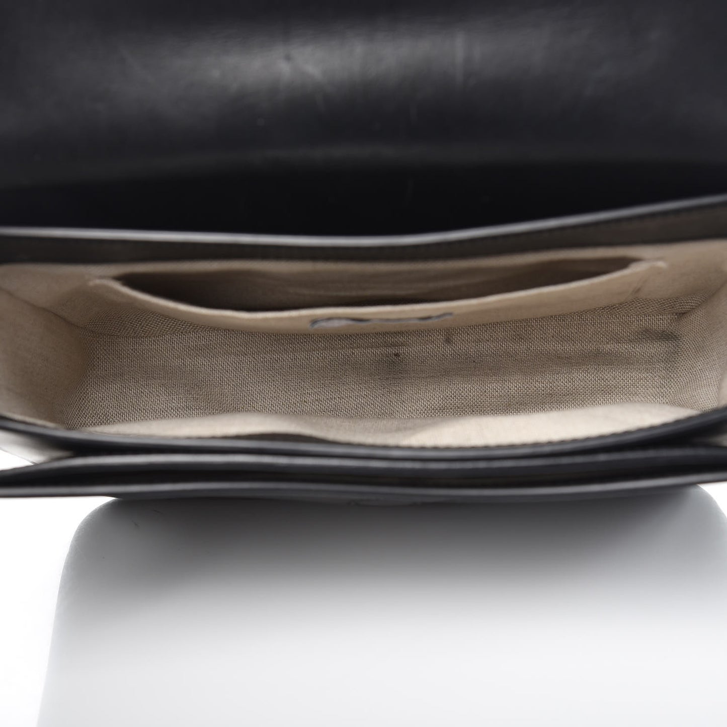 Calfskin Envelope Flap Crossbody Bag Black