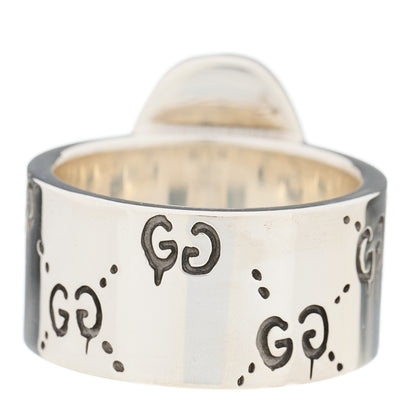 Gucci Sterling Silver GucciGhost Ghost Ring 61 9.5 4 of 8