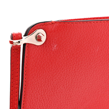 Christian Louboutin Calfskin Patent Logo Spikes East West Cabata Tote Red 19 of 20