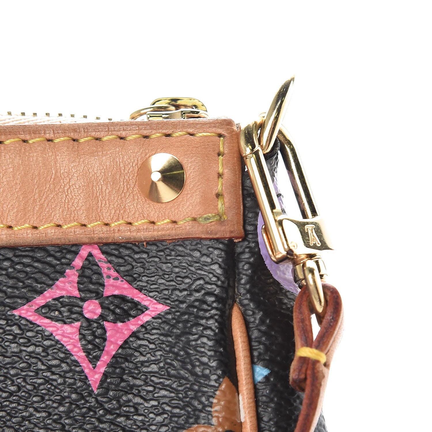 Louis Vuitton Monogram Multicolor Pochette Accessories Black 18 of 20