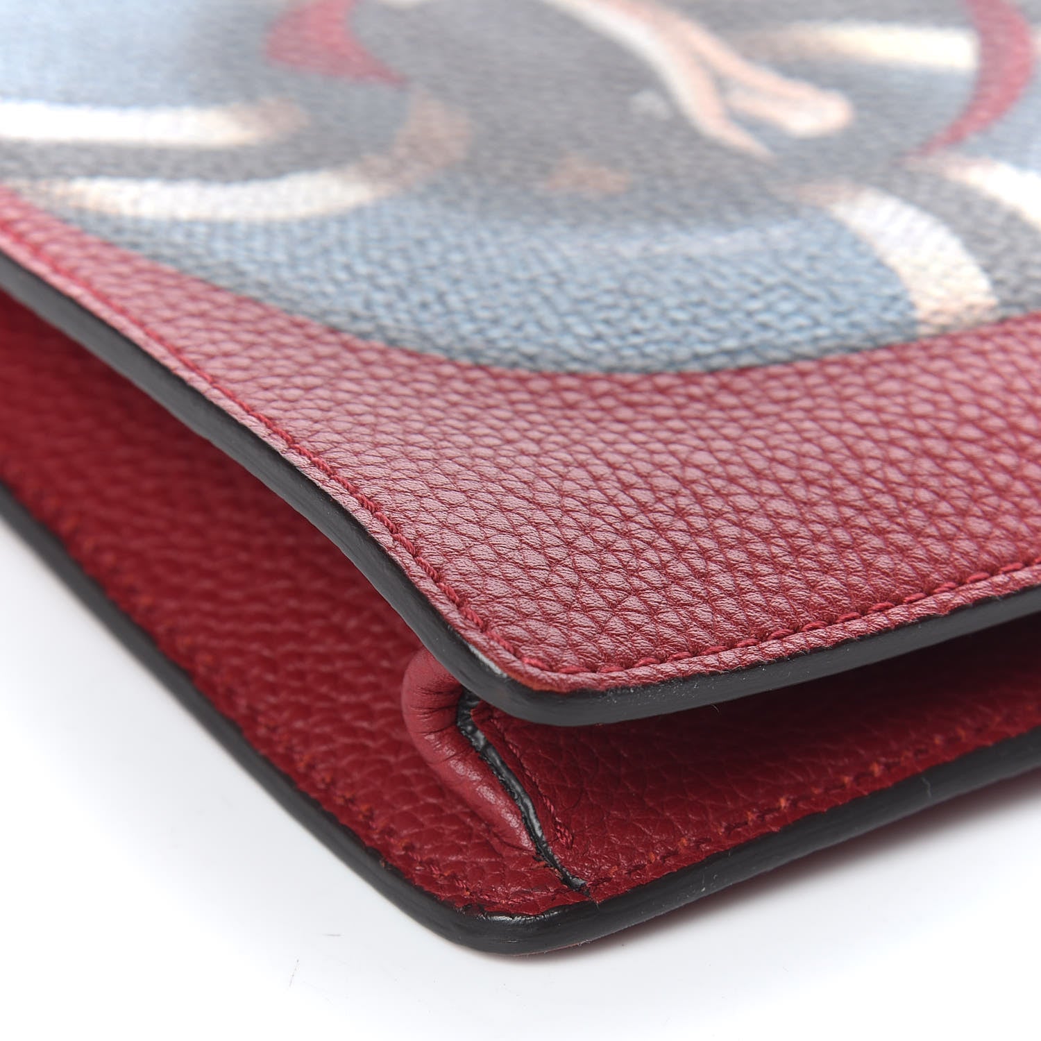 Gucci Calfskin Kingsnake Print Messenger Red 9 of 10