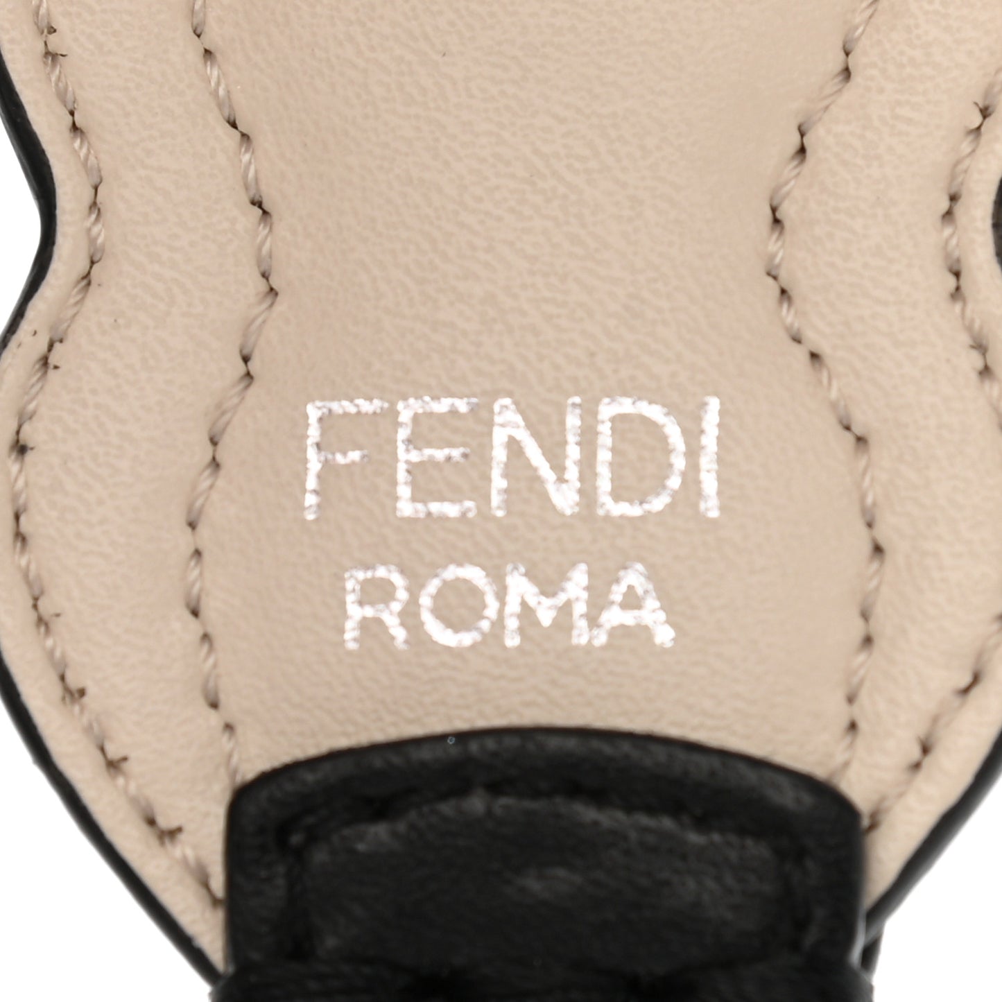 Calfskin Pearl Embellished Mini Strap You Black Camelia