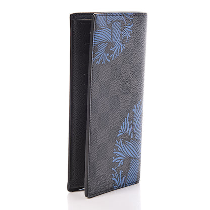 Louis Vuitton Damier Graphite Rope Brazza Wallet Blue 3 of 6