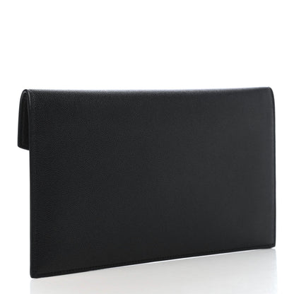 Saint Laurent Grain De Poudre Uptown Pouch Black 3 of 7