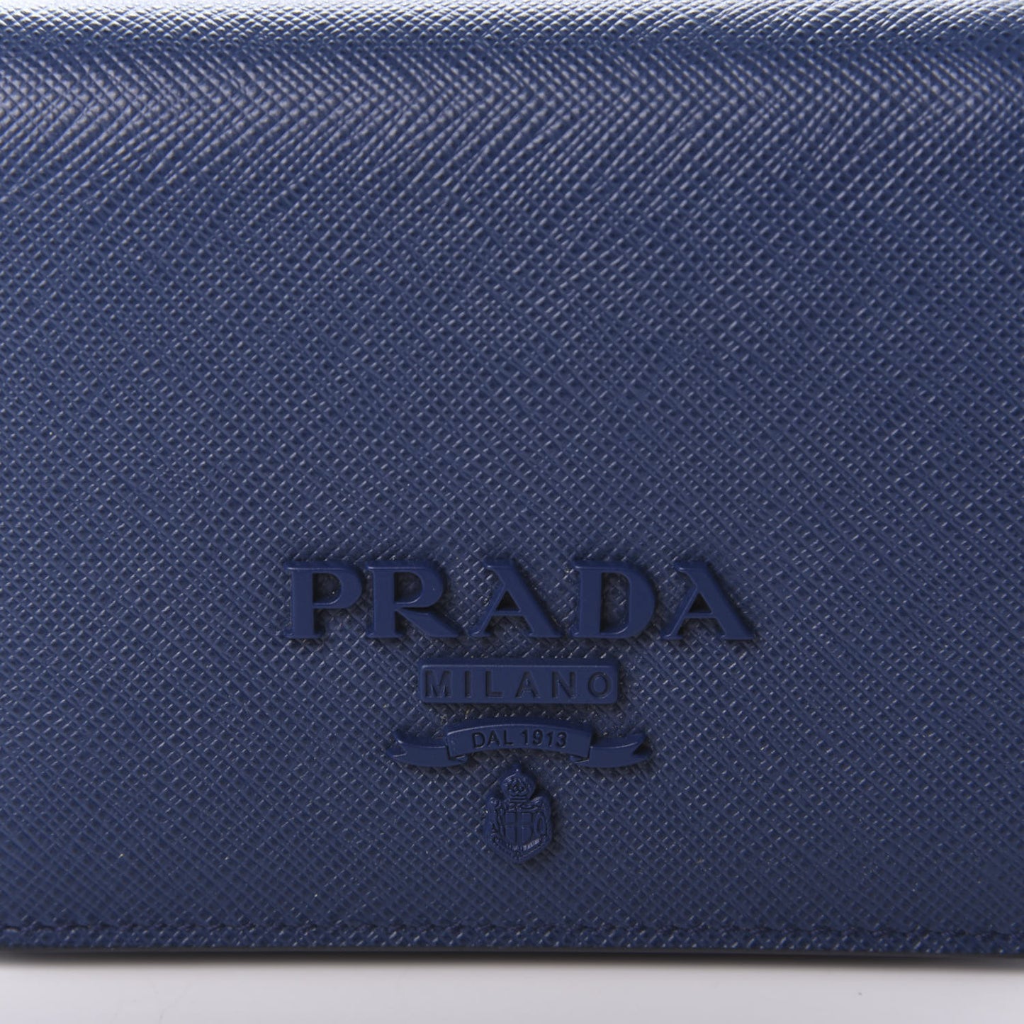 Saffiano Shine Monochrome Bi-Fold Wallet Bleuette