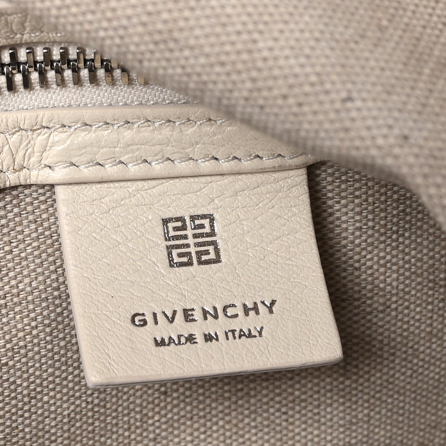 Tumbled Calfskin Medium Voyou Bag Ivory
