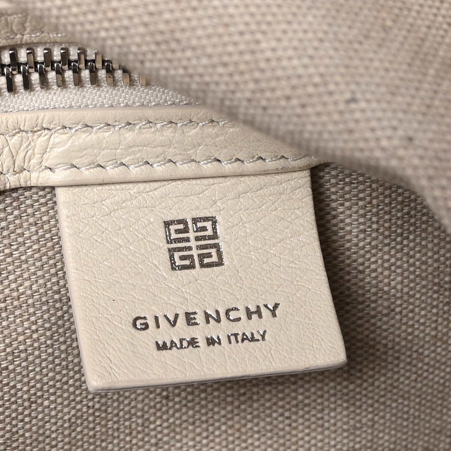 Givenchy Tumbled Calfskin Medium Voyou Bag Ivory 7 of 10