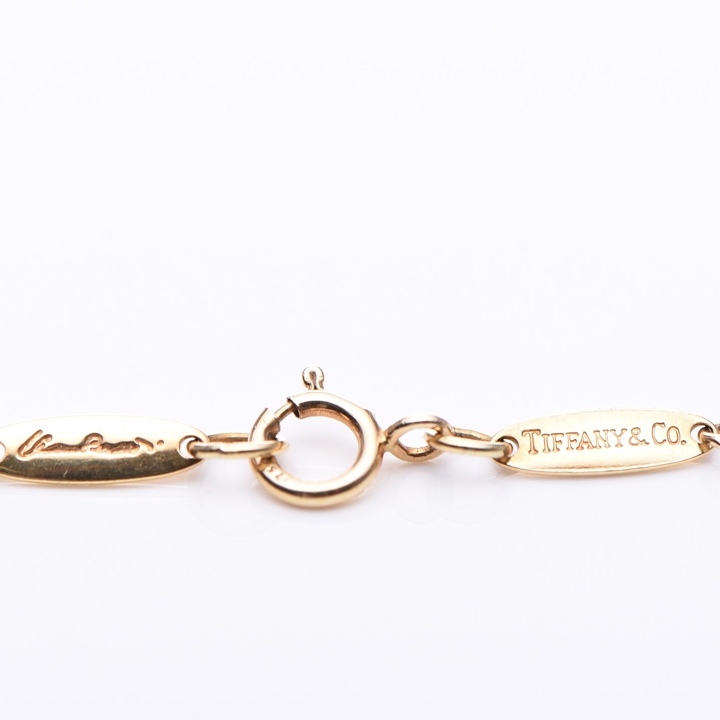 18K Yellow Gold 12mm Elsa Peretti Eternal Circle Pendant Necklace