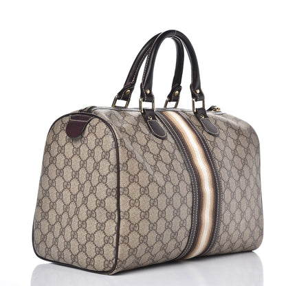 Gucci GG Plus Monogram Web Medium Joy Boston Dark Brown 3 of 7