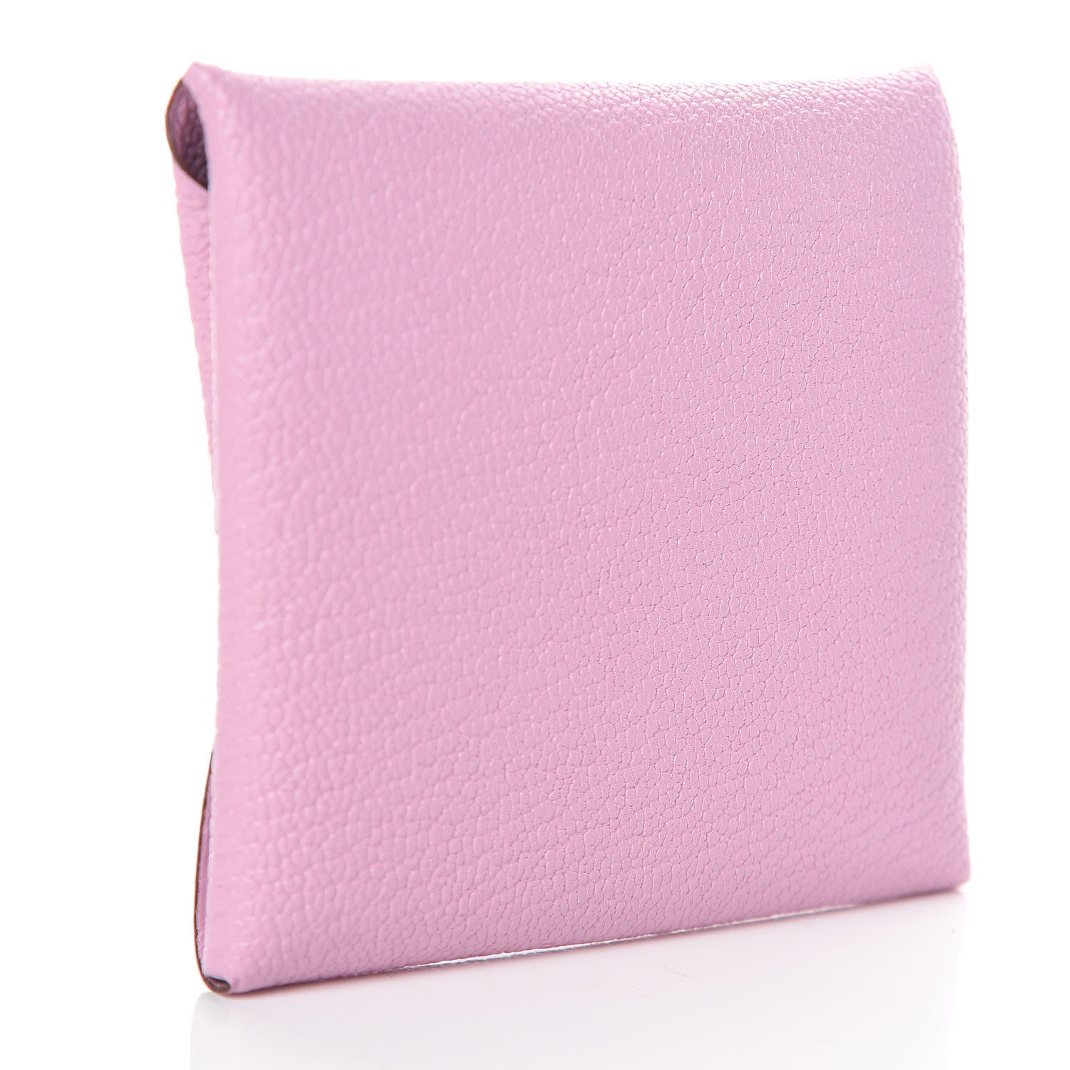 Hermes Chevre Mysore Bastia Coin Purse Mauve Sylvestre 3 of 8