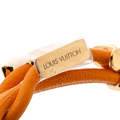 Louis Vuitton Calfskin Bloom Bracelet Safran 4 of 5