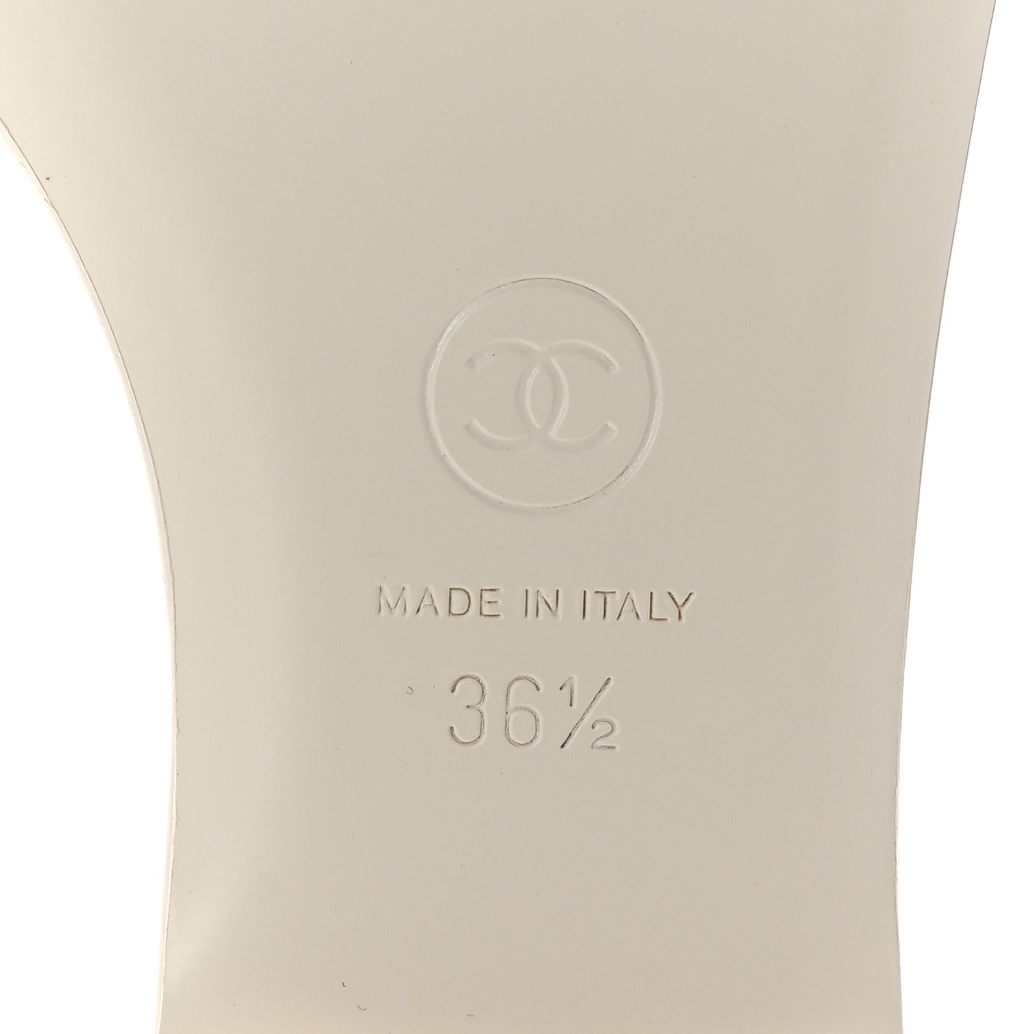 Chanel Lambskin Camellia CC Slides 36.5 White 7 of 9