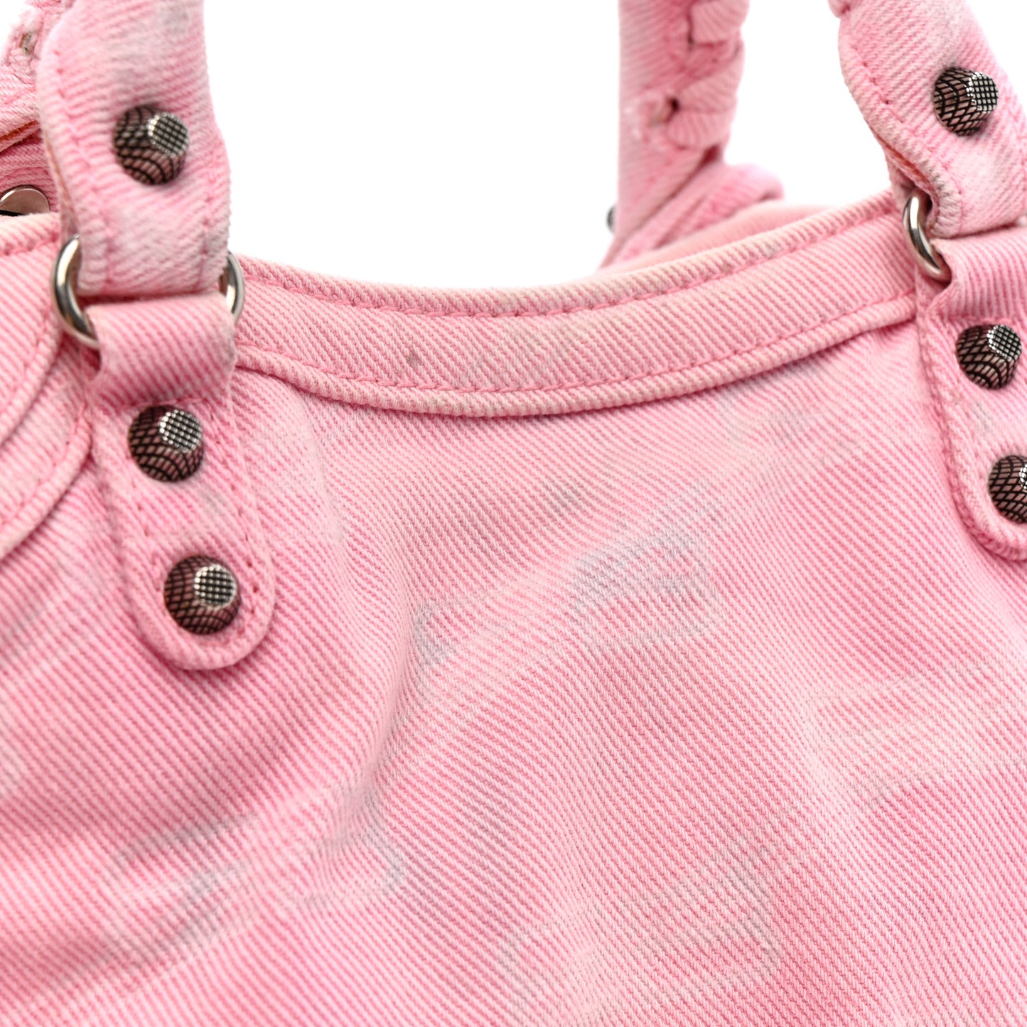 Denim BB Monogram Neo Cagole Handbag XS Pink