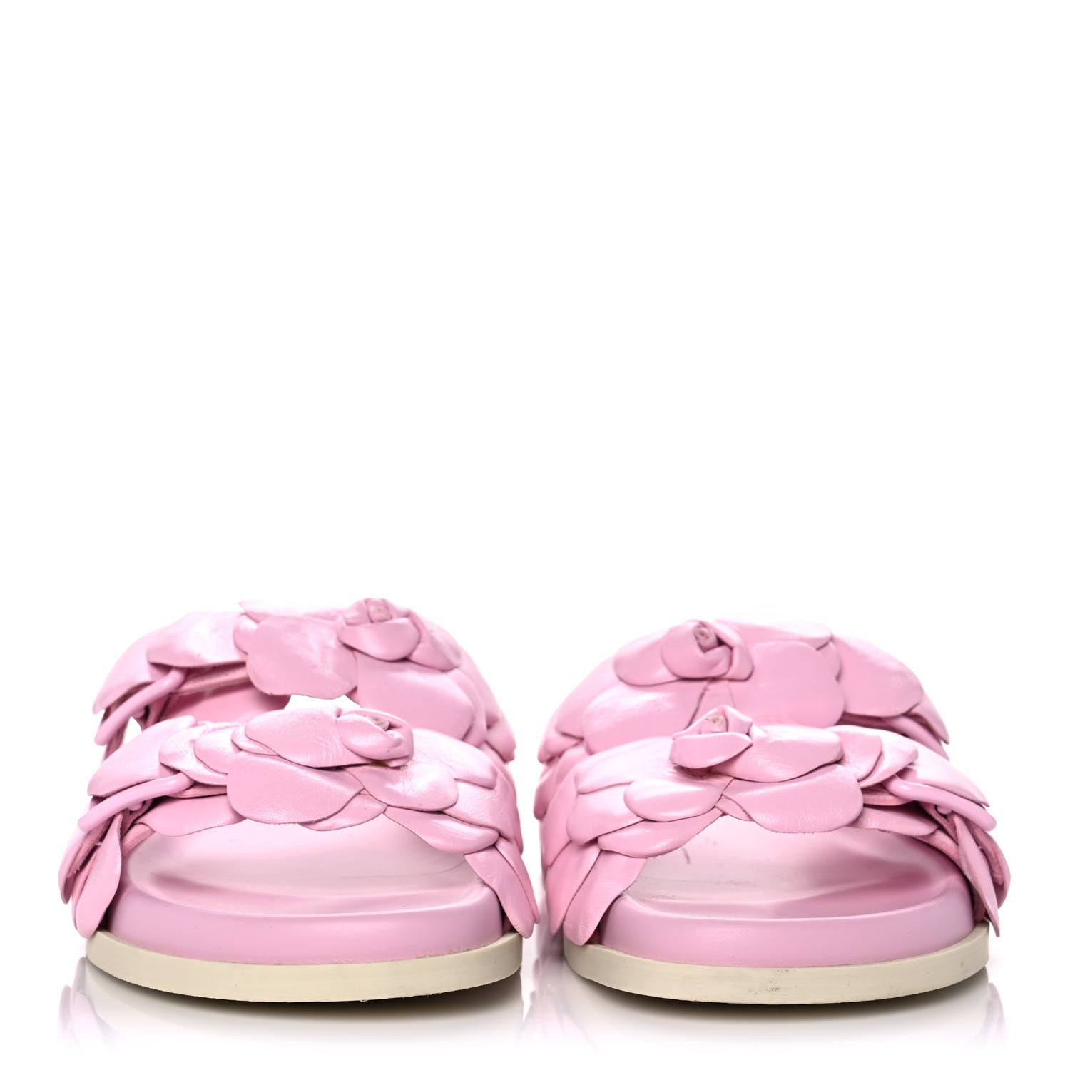 Valentino Garavani Kidskin Atelier 03 Rose Edition Double Buckle Slide Sandals 38.5 Pink Borealis 2 of 9