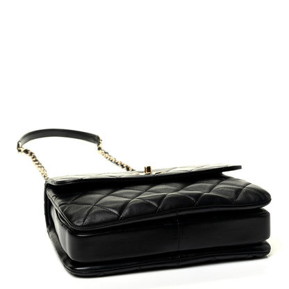 Chanel Lambskin Quilted Small Trendy CC Dual Handle Flap Bag Black 3 of 4