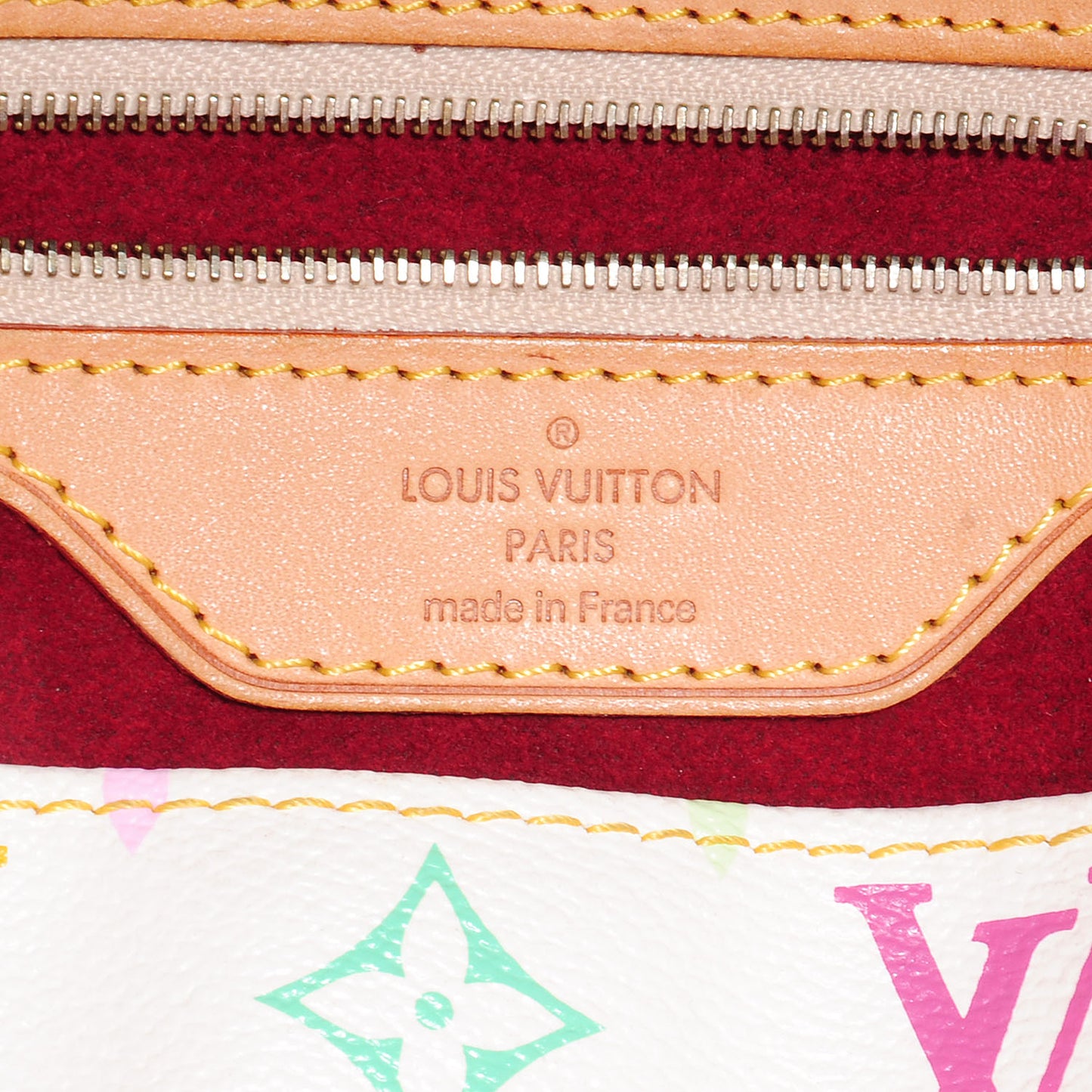 Monogram Multicolor Aurelia GM White