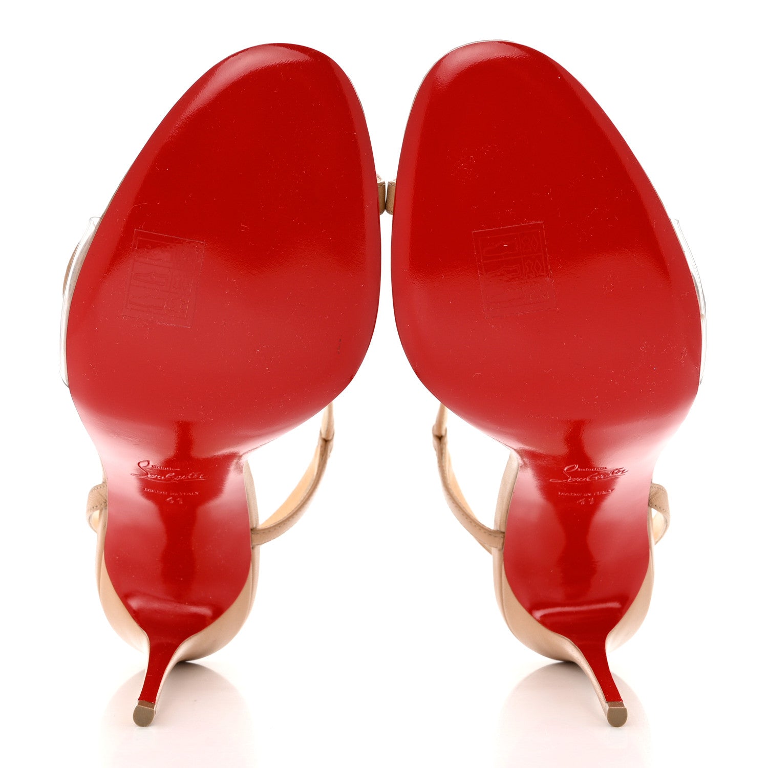 Christian Louboutin Nappa Rosalie 100 Sandals 41 Beige 5 of 7