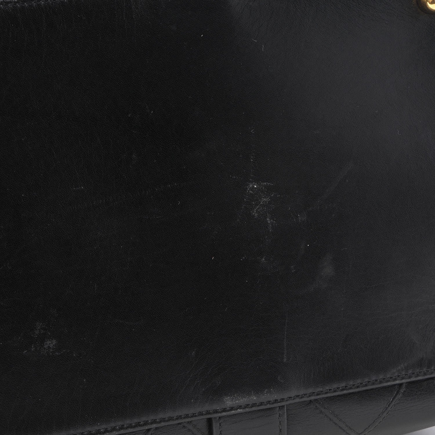 Chanel Calfskin Stitched CC Boston Black 12 of 13