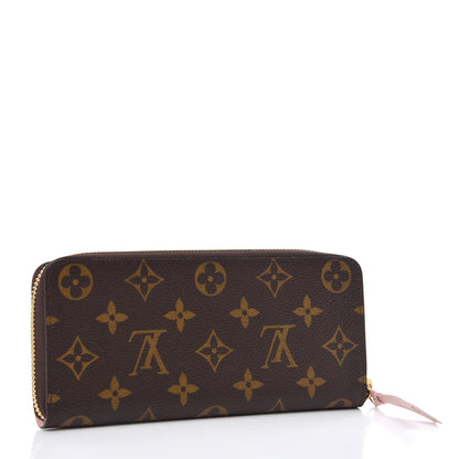 Louis Vuitton Monogram Clemence Wallet Rose Ballerine 3 of 8