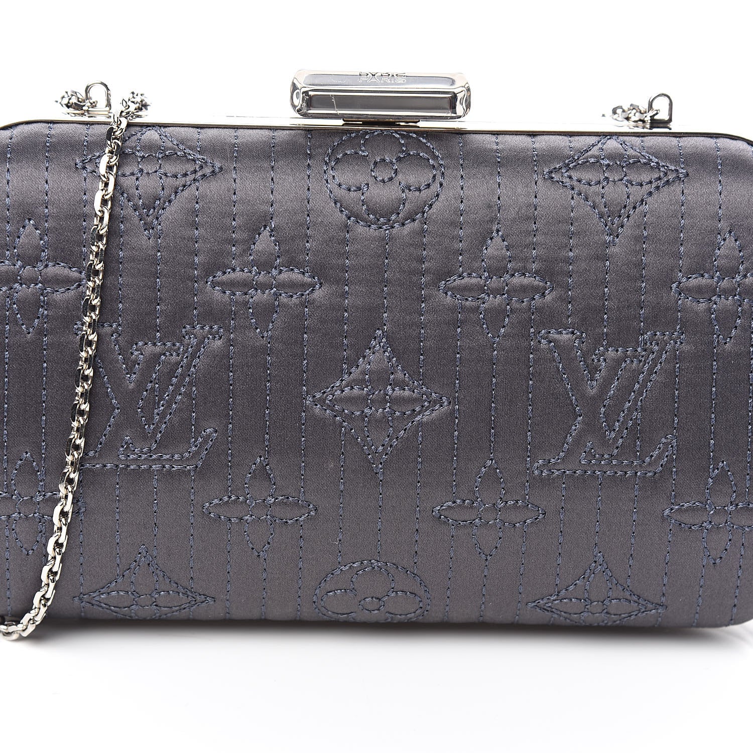 Louis Vuitton Monogram Motard Minaudiere Clutch Grey 13 of 13