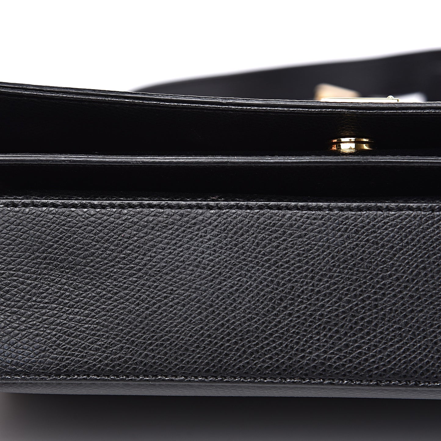 Textured Calfskin Medium Classic Monogram Universite Bag Black