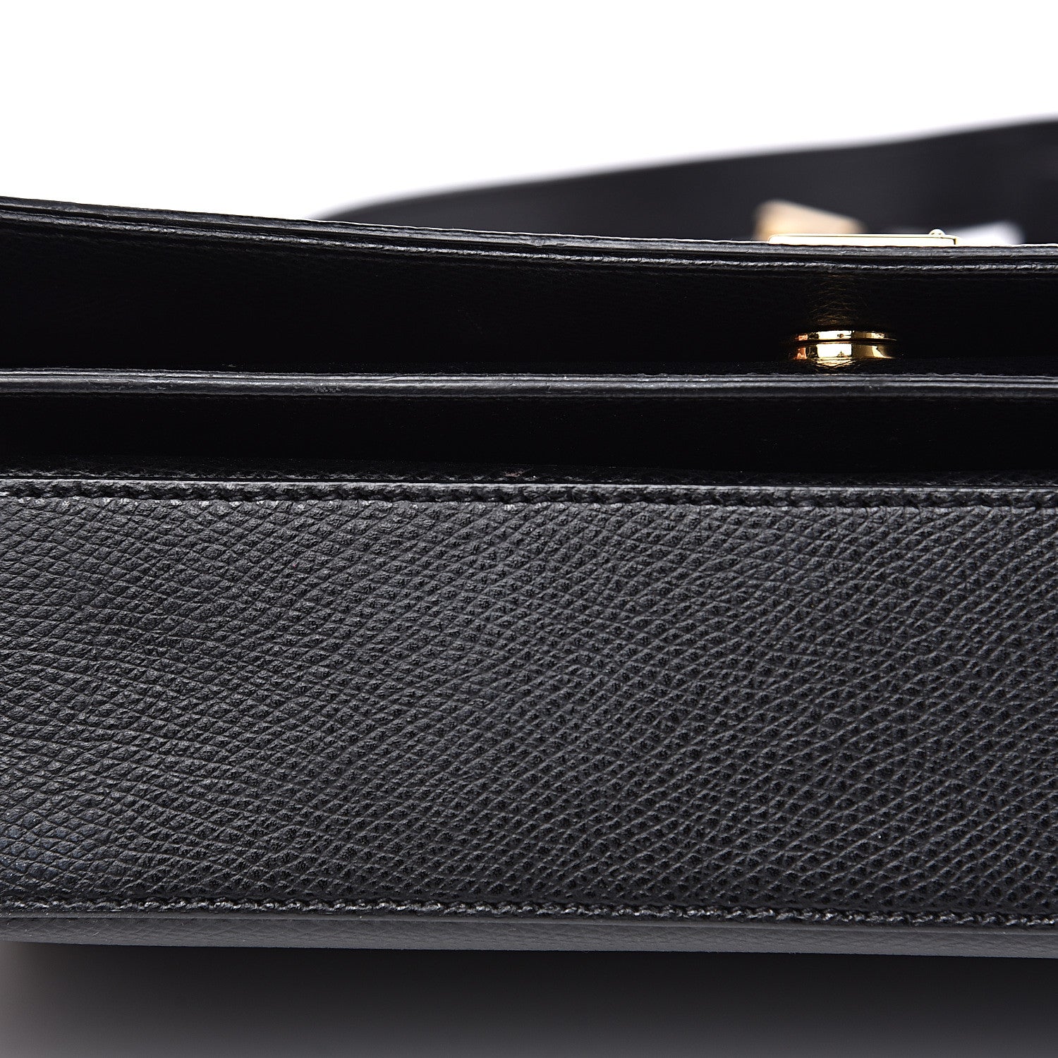 Saint Laurent Textured Calfskin Medium Classic Monogram Universite Bag Black 10 of 14