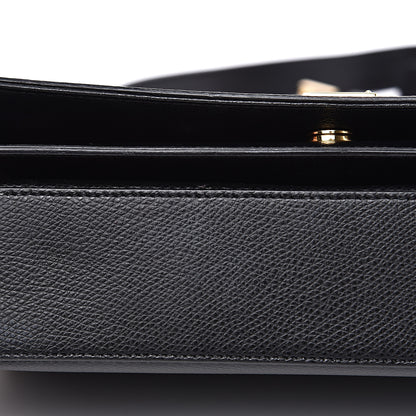 Saint Laurent Textured Calfskin Medium Classic Monogram Universite Bag Black 10 of 14