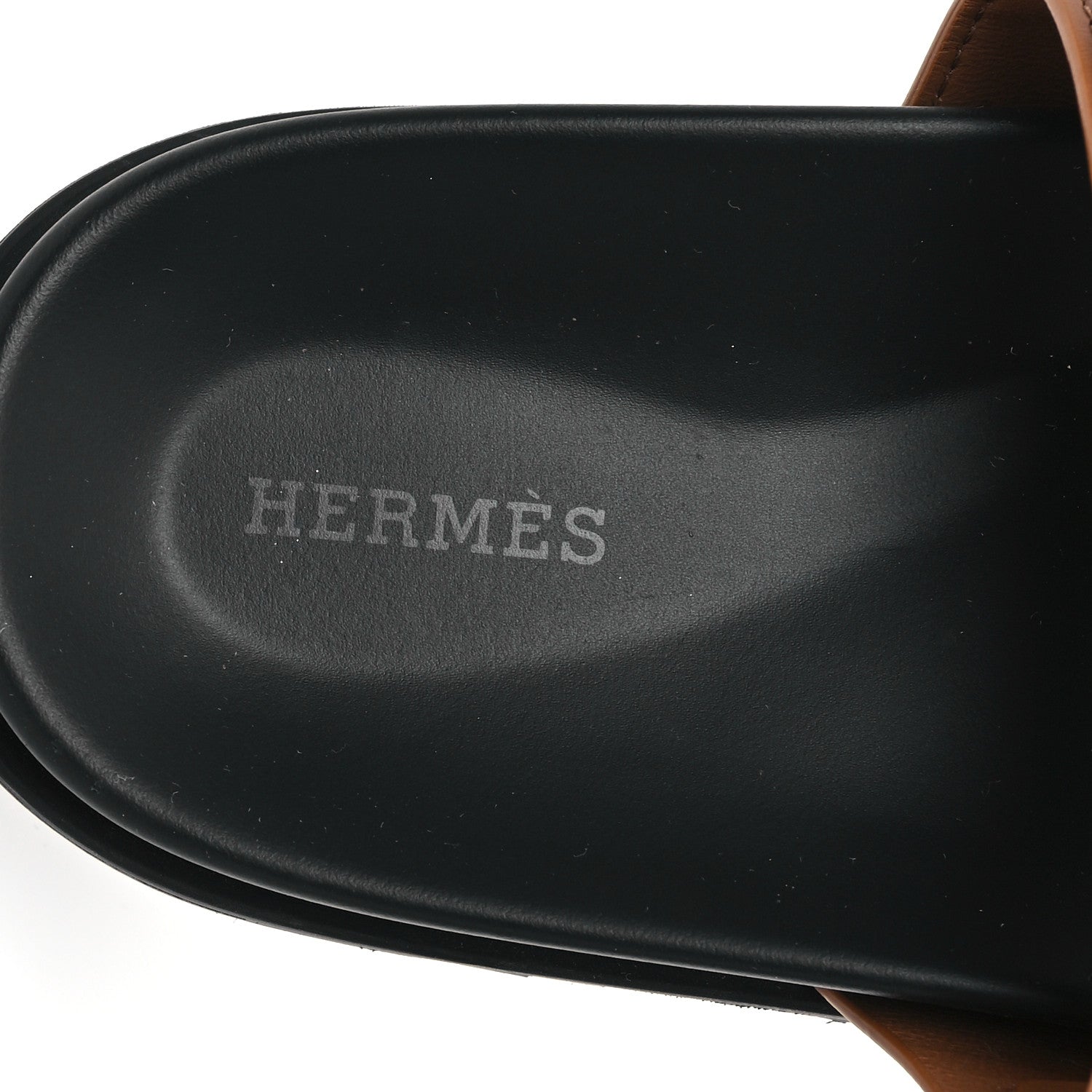 Hermes Calfskin Mens Chypre Sandals 43 Naturel 8 of 10