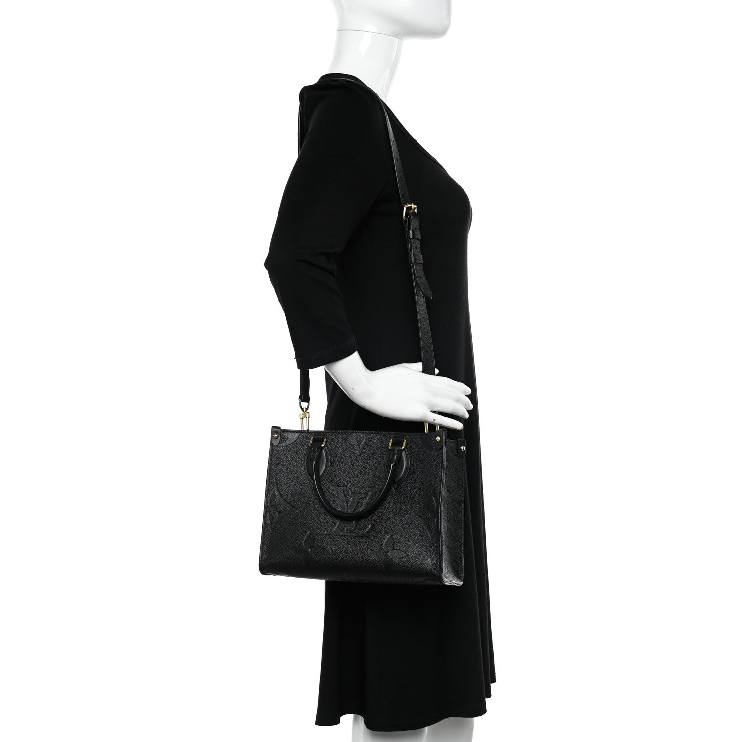 Louis Vuitton Empreinte Monogram Giant Onthego PM Black 2 of 10