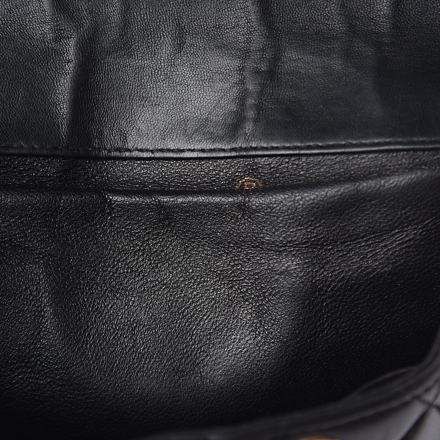 Chanel Lambskin Quilted Drawstring Backpack Black 5 of 8