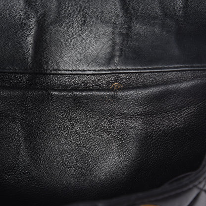 Chanel Lambskin Quilted Drawstring Backpack Black 5 of 8