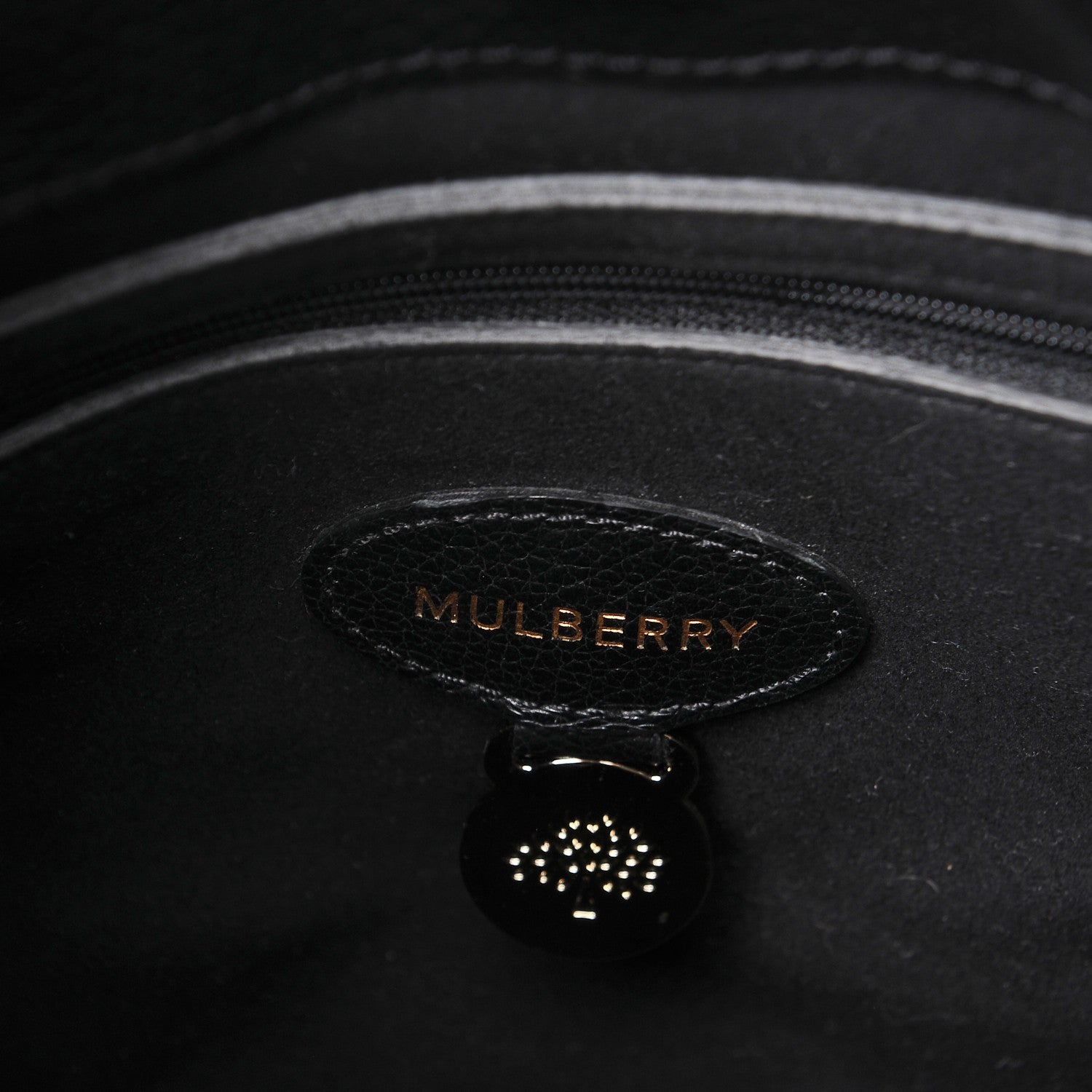 Mulberry Goat Printed Calfskin Small Freya Hobo Black 7 of 10