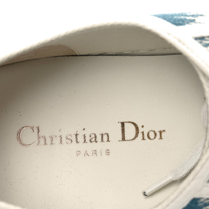 Christian Dior Cotton D-Stripes Walk'N'Dior Low Top Sneakers 42 Deep Ocean 7 of 8