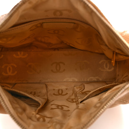 Chanel Caviar CC Stitched Shoulder Bag Beige 5 of 12