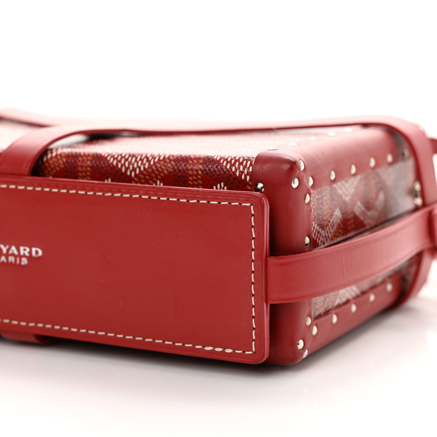 Goyard Goyardine Minaudiere Trunk Bag Red 10 of 10
