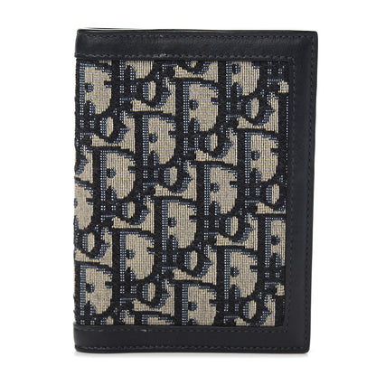 Christian Dior Calfskin Oblique Passport Holder Blue 1 of 6