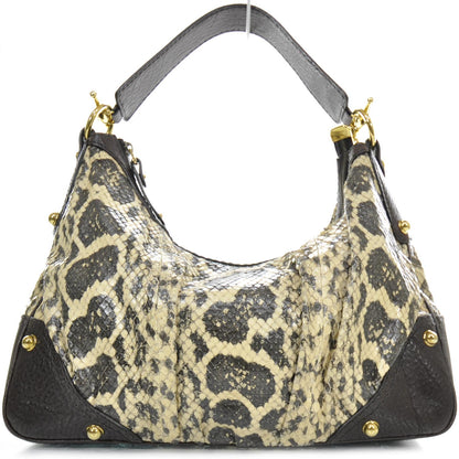 Gucci Python Medium Jockey Hobo 1 of 10