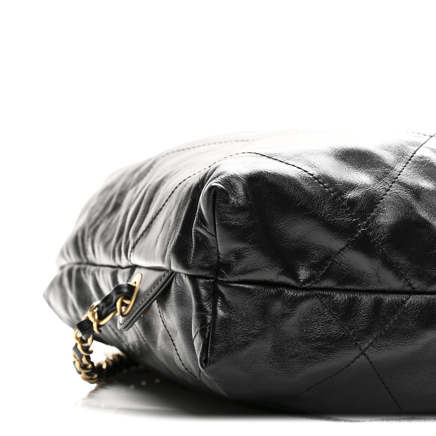 Chanel Shiny Calfskin Quilted Chanel 22 Backpack Black 9 of 11