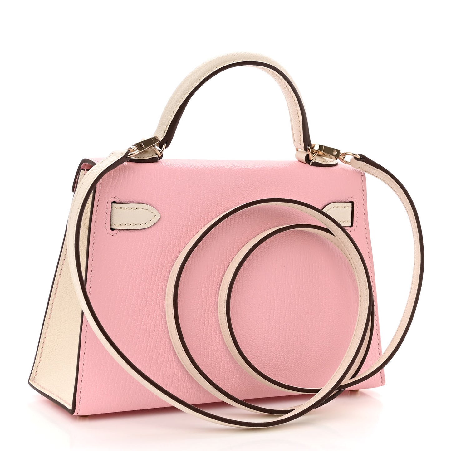 Chevre Mysore Horseshoe Mini Kelly Sellier 20 Rose Sakura Nata
