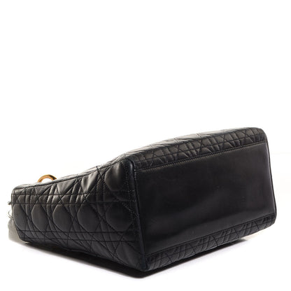 Christian Dior Lambskin Cannage Medium Lady Dior Black 5 of 11
