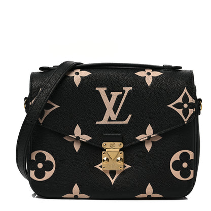 Louis Vuitton Empreinte Monogram Giant Pochette Metis Black Beige 1 of 7