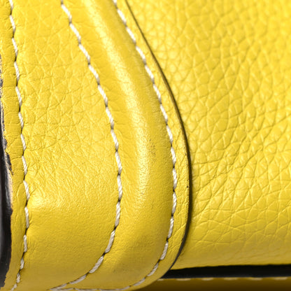 Celine Drummed Calfskin Nano Luggage Citron 14 of 16