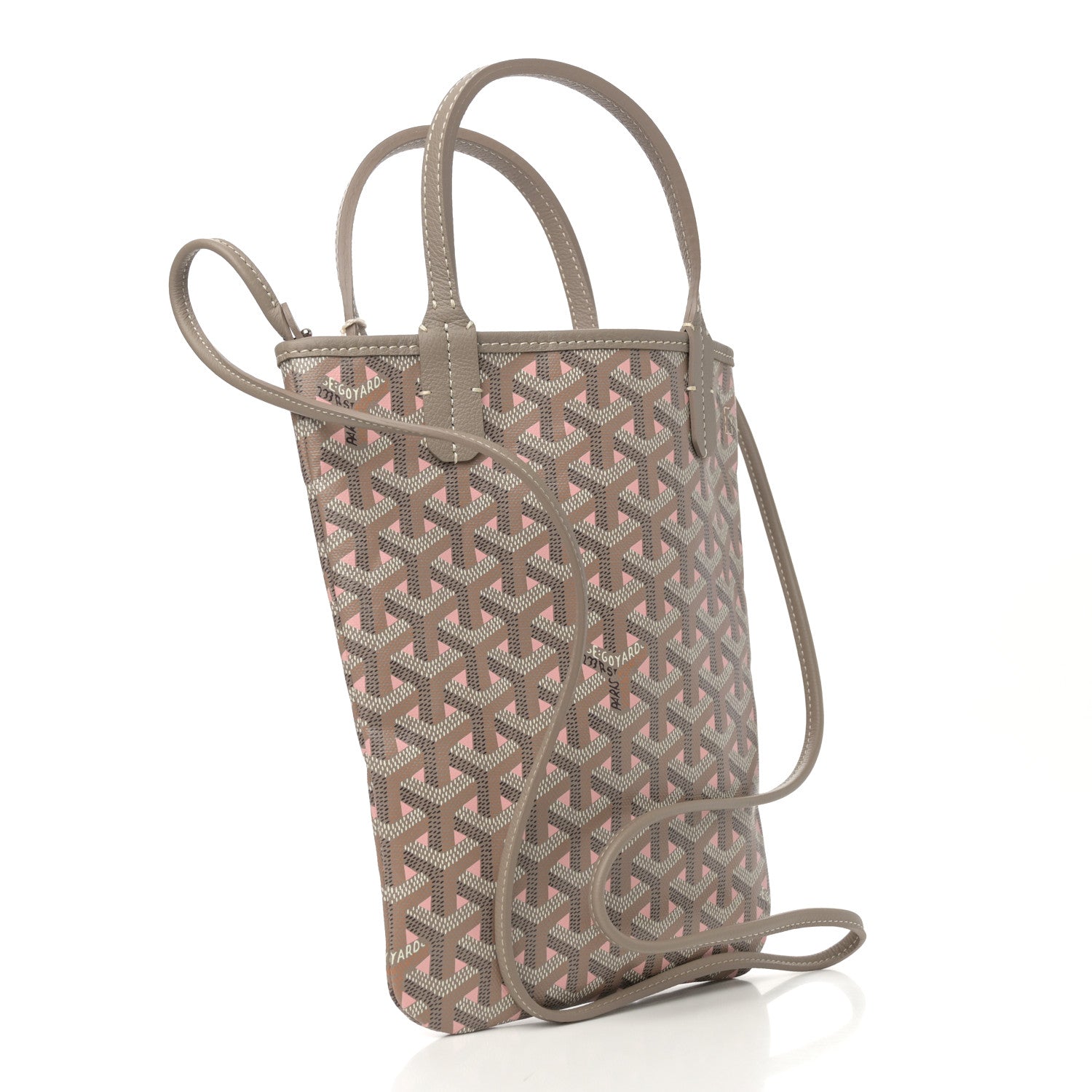 Goyard Goyardine Poitiers Claire Voie Tote Grege Powder Pink 3 of 10