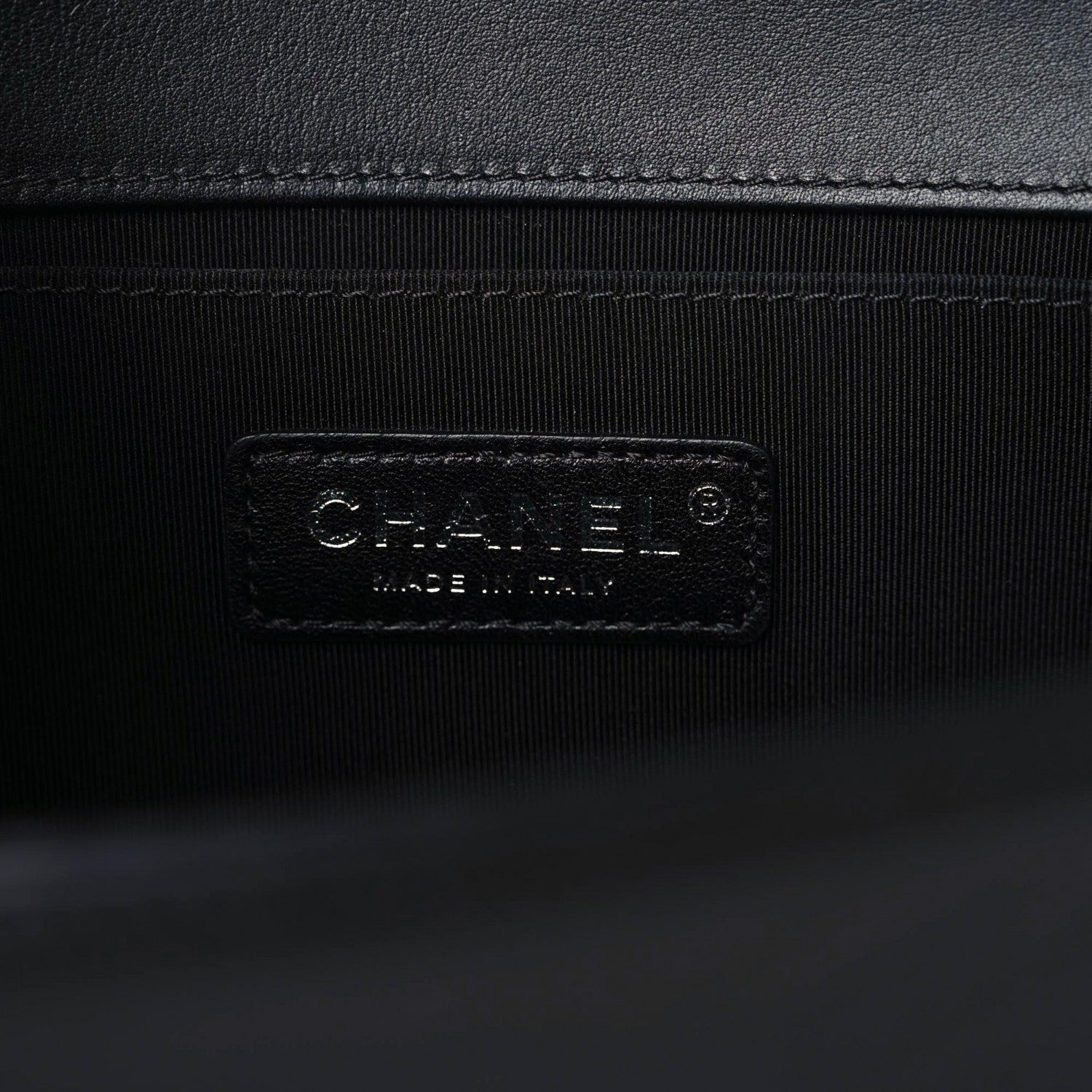 Chanel Lambskin Pleated Medium Boy Flap Black 6 of 18