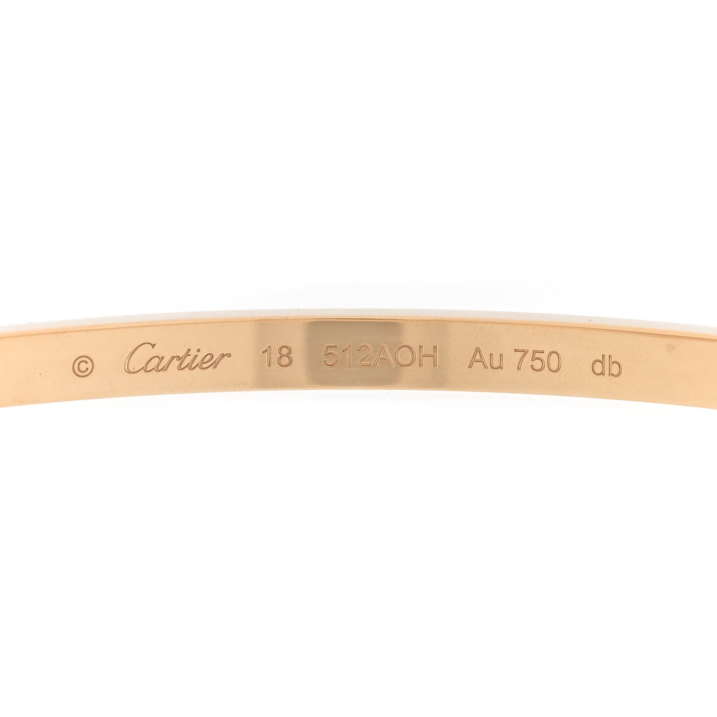 18K Yellow Gold Small LOVE Bracelet 18