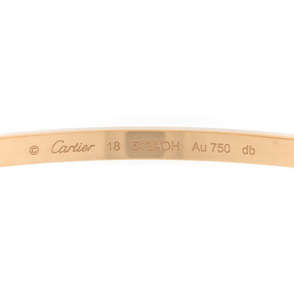 Cartier 18K Yellow Gold Small LOVE Bracelet 18 3 of 9